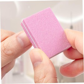 Bloque pulidor de uñas de doble cara, 50 limas uñas Eva alta elasticidad y pulidor suave para las