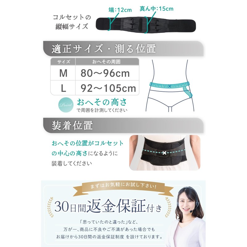 LURE 腰 サポーター 腰部 コルセット 【柔整師監修】 骨盤 ベルト 産後 バンド
