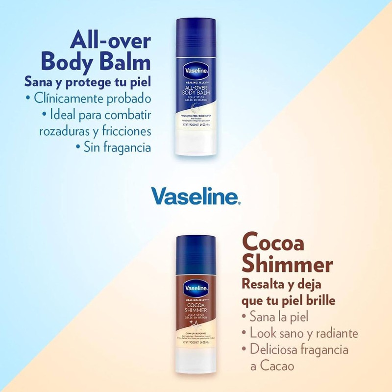 Vaseline - Bálsamo Corporal En Barra (1 Pieza de 40