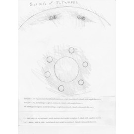 flywheel weight Bolt on Flywheel Weight for External Balance 440 6 bbl Pack Mopar Dodge A833 130