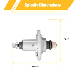 WELOVEHOME Spindle Replacement for John Deere GY21098 GY20454 GY20867 GY20962 Fits D100 D140 D150 D160 LA100 LA165 X110 X120-42 48" Deck…