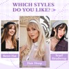 Leterly Clip in Bangs,Bangs Hair Clip for Women Wispy Bangs
