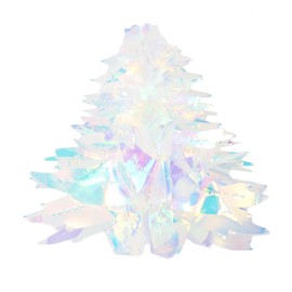 Happyyami Iridescent Hanging Decorations Christmas Tree Foil Decorative Rainbow Shine Ornaments for Christmas Wedding Birthday Party Supplies 5 inch