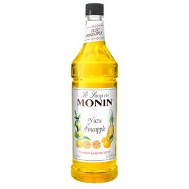 Monin - Premium Yuzu Pineapple Syrup | Sweet & Tropical, Great for Margaritas, Iced Teas & More | Clean Label with No Artificial Flavors, No Artificial Preservatives (BPA Free Bottle, 33.8 fl oz)