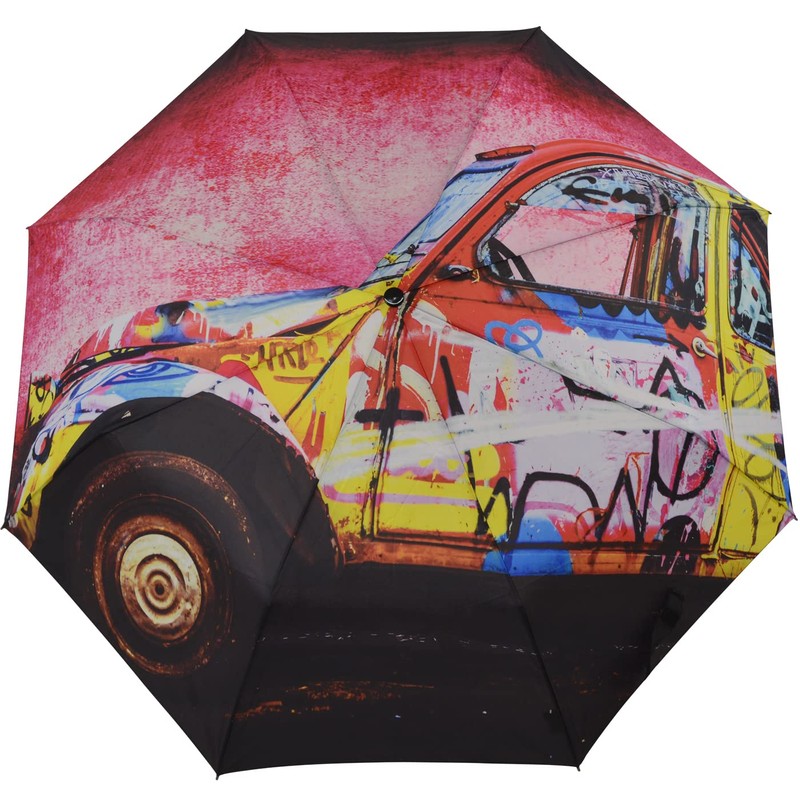 Doppler Modern Art Mini Pocket Umbrella with Hand Opener -