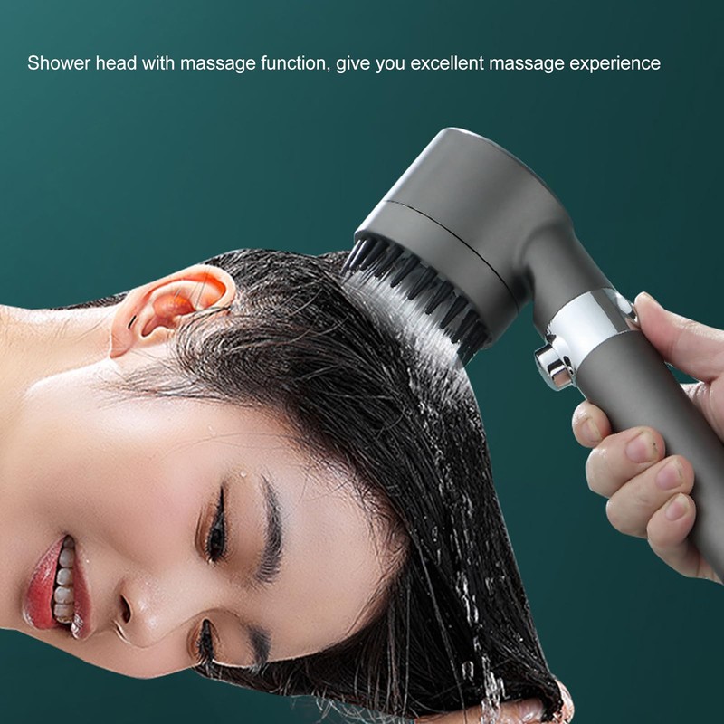 High Pressure Handheld Shower Head with Filter 1/2in Universal Interface