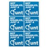Not Disabled Just A Bad Parking Space Bay Bumper Sticker