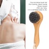 Manual Facial Cleansing Brush Men Women Beech Handle Soft Fiber