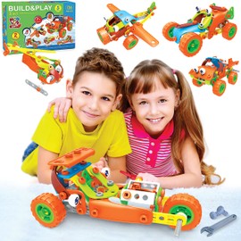 136 Pcs Stem Learning Toys - Kit De Construcción De Ingeniería Educativa Y Bricolaje Stem - El Mejor Juego De Construcción para Niños Y Niñas De 6 7 8 9 10 Años O Más Que Les Encanta Construir