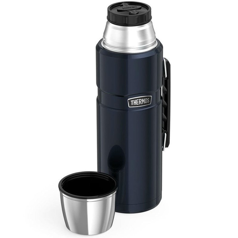 Thermos King Stainless Steel Vacuum Insulated Flask 1.2L - Midnight