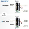 ELEGRP Double Toggle Light Switch - Two Single Pole Dual