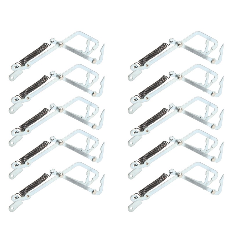 10pcs Stainless Steel Crab Grabber Rustproof Seafood Grabber with Spring