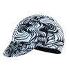 Corsehild White and Black Cycling Cap for Man and Woman