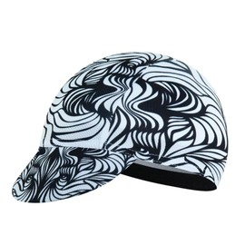 Corsehild White and Black Cycling Cap for Man and Woman Cycling Hat Under Helmet-Polyester Breathable Sweat Absorbent
