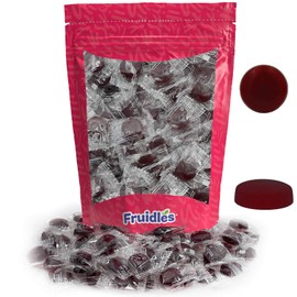 Sugar-Free Premium Hard Candy Suckers, Mini Fruit Button Candies, Kosher Certified Parve, Uses Sorbitol, Low-Sodium, Individually Wrapped (Cherry, 32oz (2 Pound) 300 Pcs)