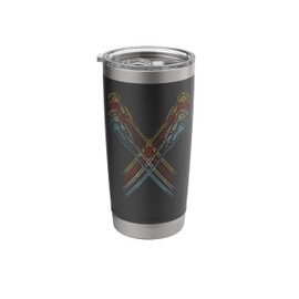 Lacrosse Lax Lacrosse Sticks Retro Vintage Stainless Steel Insulated Tumbler