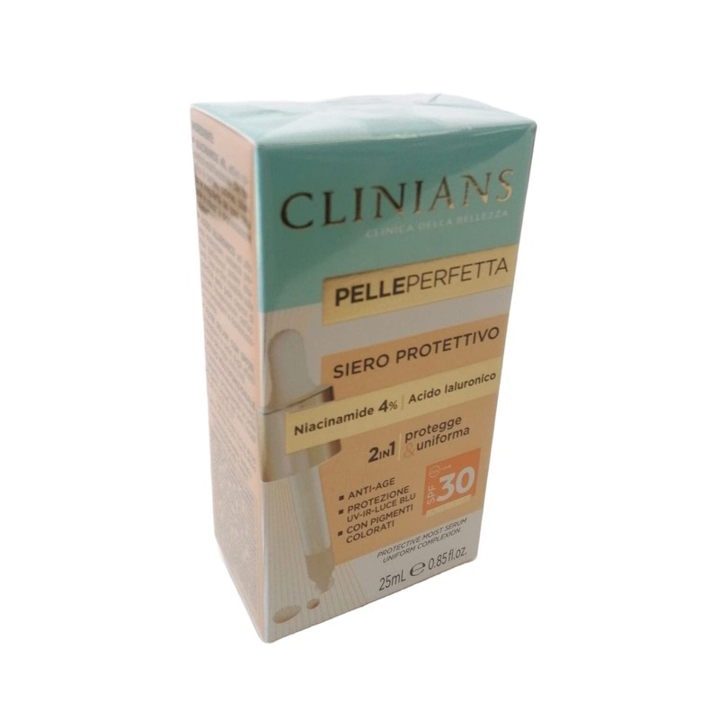 Clinians Perfekte Serum-Schutzhaut 2in1 schützt und einheitlich SPF 30 hoch,
