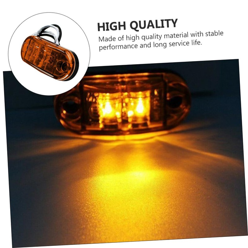 ULTECHNOVO 8pcs Led Side Marker Light Indicator Lamp for Trailer
