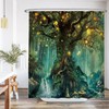 Ulticool Shower Curtain - Fairy Tale Elf Tree Magic Forest