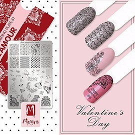 Moyra STAMPING PLATE 61 "L'AMOUR STAMPING PLATE