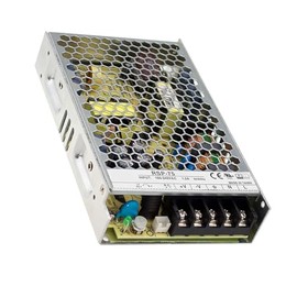 WITTKOWARE RSP-75-13.5 Industrial Switching Power Supply with Metal Housing and Screw Terminals, Active-PFC, LxWxH: 159x97x30mm, Output: 13.5V/DC (Adjustable 12.8-14.9V), Max. 5.6A, 75.6W