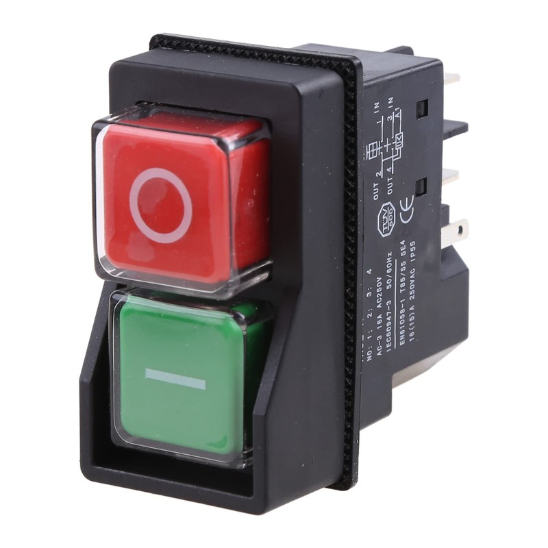 Waterproof IP55 Push Button Electromagnetic Switch 16A Magnetic Starter Power