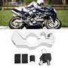 Motorcycle Handlebar Grip Safety Lock AntiThief Decoration Protection Universal for