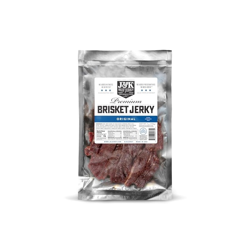 J&K Original Beef Brisket Jerky - Hand Crafted Small Batch