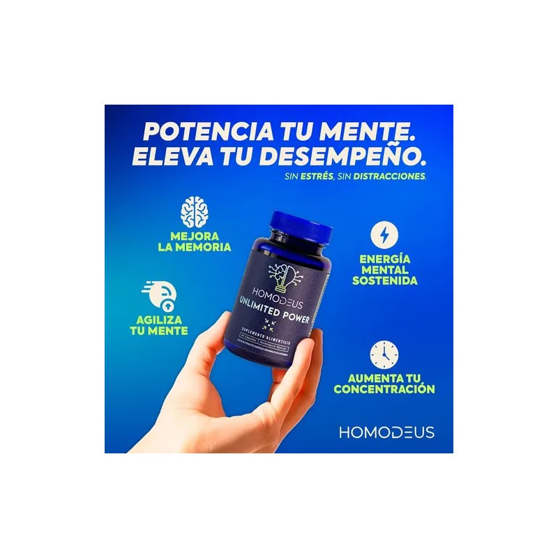 Nootrópico Homodeus Nootropic for Concentration and Memory with Bacopa Monnieri