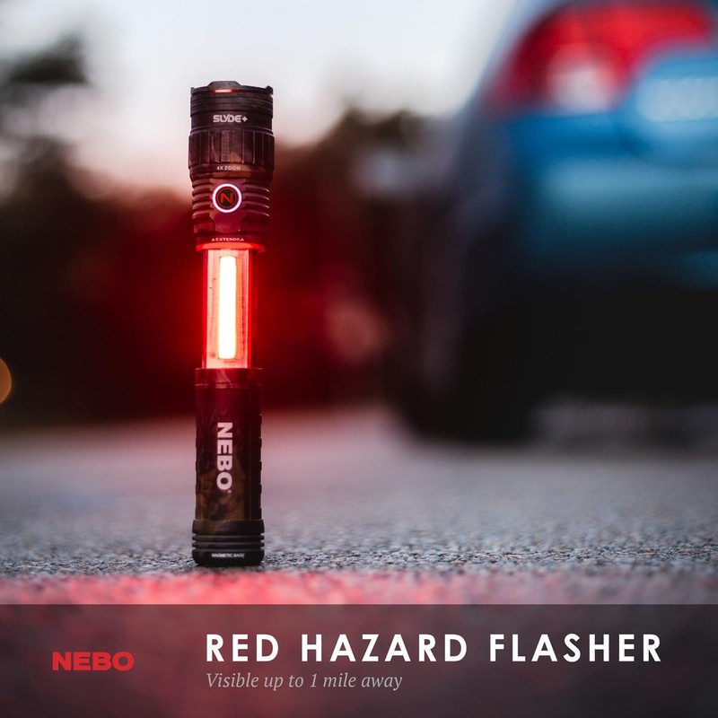 NEBO SLYDE+ Flashlight (2nd Gen) | 400 Lumens, 7 Light