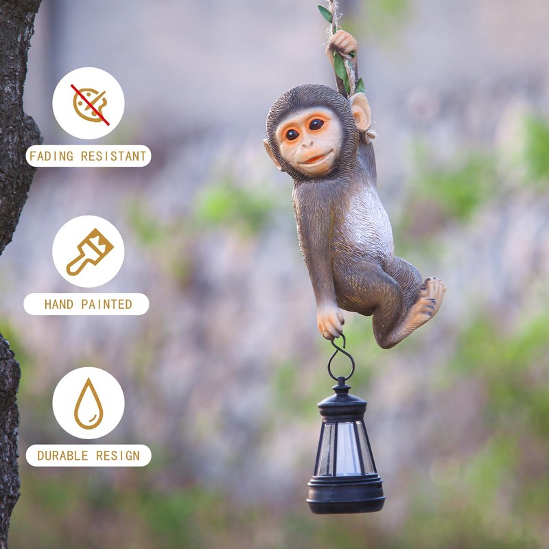 Hang Simulated Monkey Garden Lanterns,Decorate Outdoor Lights, and Decorate The