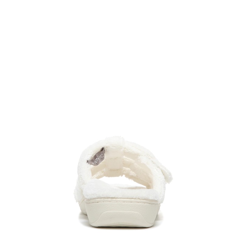 Vionic Adjustable Open-Toe Slipper with Orthotic Arch Marshmellow - 11