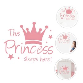 Ciieeo Princess Crown Wall Decals Removable DIY Bedroom Wall Stickers for Easy Peel and Stick Decor for Smooth Surfaces No Residue for Rooms