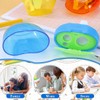 VONJUMA 4 Pcs Pencil Sharpener with Container 3-Hole Pencil Sharpener