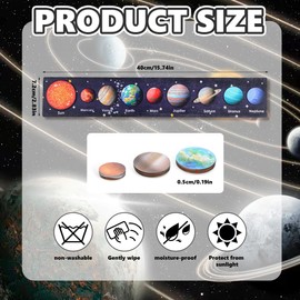 Montessori Toy for 3 Year Old Boys and Girls, Solar System Puzzle Children's Toy, Wooden Solar System Puzzle Toy, Solar System for Children from 3 to 5 Years, Puzzle Board Toy