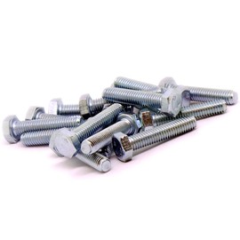M6 (6mm x 30mm) Hex Bolt (Fully Threaded Setscrew) - Steel (Pack of 20)