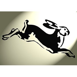 Shabby Chic Stencil Hare Running (D3) Rabbit bunny Rustic Mylar Vintage A4 297x210mm wall + Furniture