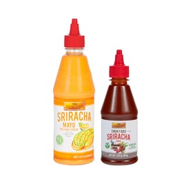 Lee Kum Kee Flavor Collection – Sriracha Mayo (15 oz) & Smoky BBQ Sriracha (10.6 oz) | Creamy, Spicy & Smoky Hickory Flavor | Perfect for Grilling, Stir-Frying, Marinades, Glazes, Drizzling, Dipping, BBQs, Burgers & Tacos