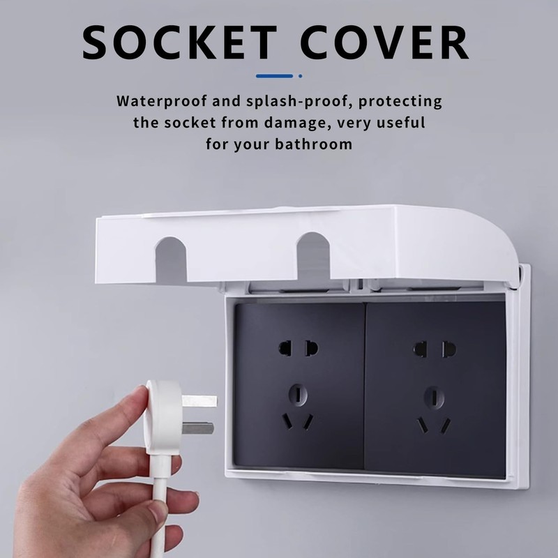 2 Pcs Plug Socket Covers UK, Safety Socket Covers, Waterproof