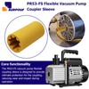 SURPOUF PR53-FS Flexible Vacuum Pump Coupler Sleeve, Flexible Drive Section,Yellow
