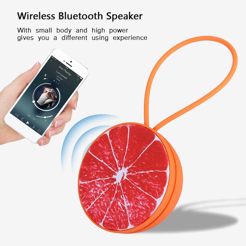 Small Portable Bluetooth Outdoor Fruit shaped Speaker USB Music Player