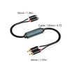 Duttek Ground Loop Noise Isolator 20cm, RCA Noise Filter, Eliminate