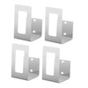 Ciieeo 4Pcs Wall Mounted Pot Lid Rack Kitchen Organizer for