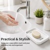 Draining Soap Dish 2-Pack – Holder for Bathroom & Kitchen
