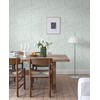 Fiula Boho Peel and Stick Wallpaper Green/White Leaf Contact Paper