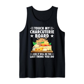 Charcuterie Board with Lid Cheese Meat Charcuterie Tank Top