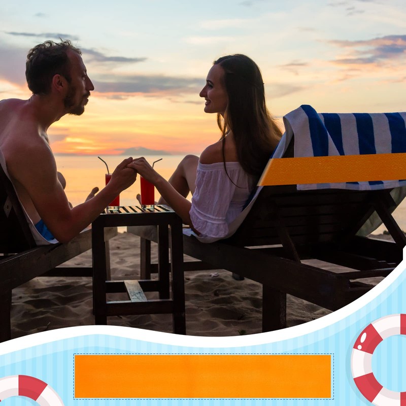 8 Pack Towel Bands for Beach Chairs Cruise Towel Clips