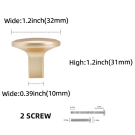 BUKOBYHE 10 Pack Kitchen Cabinet Handles Champagne Bronze Cabinet Zinc Alloy Knobs Gold Drawer Knobs Kitchen Hardware