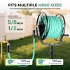 Favormony 2025 Garden Hose Reel - Heavy Duty Outdoor Turntable