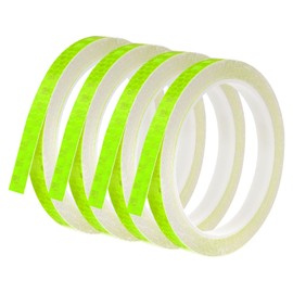 PATIKIL 0.3" x 26 FT Reflective Tape, 4 Pack Night High Visibility Waterproof Warning Safety Tape Outdoor Reflectors for Cars Bikes Motorcycles Trucks Trailers, Yellow